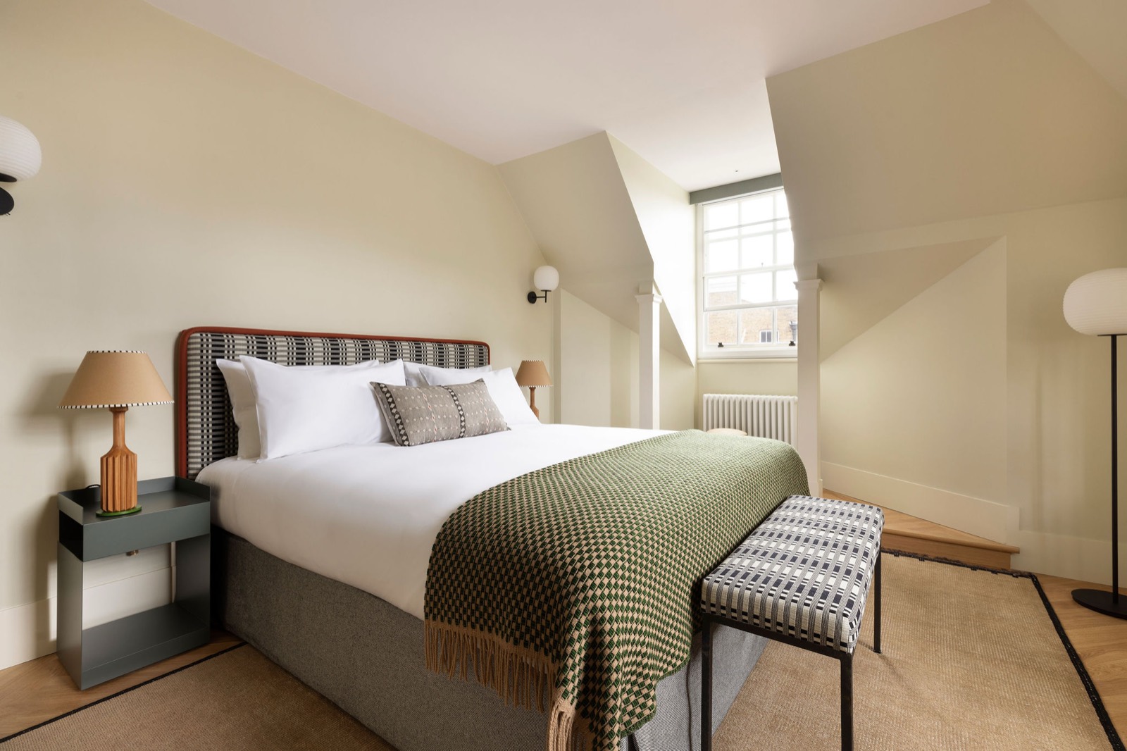 Bedroom looking towards the dormer window
