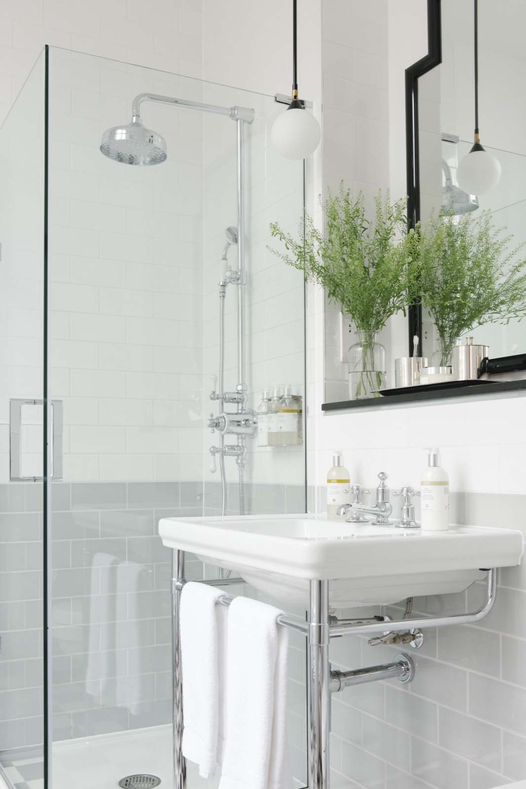 Ensuite with walk-in rain shower