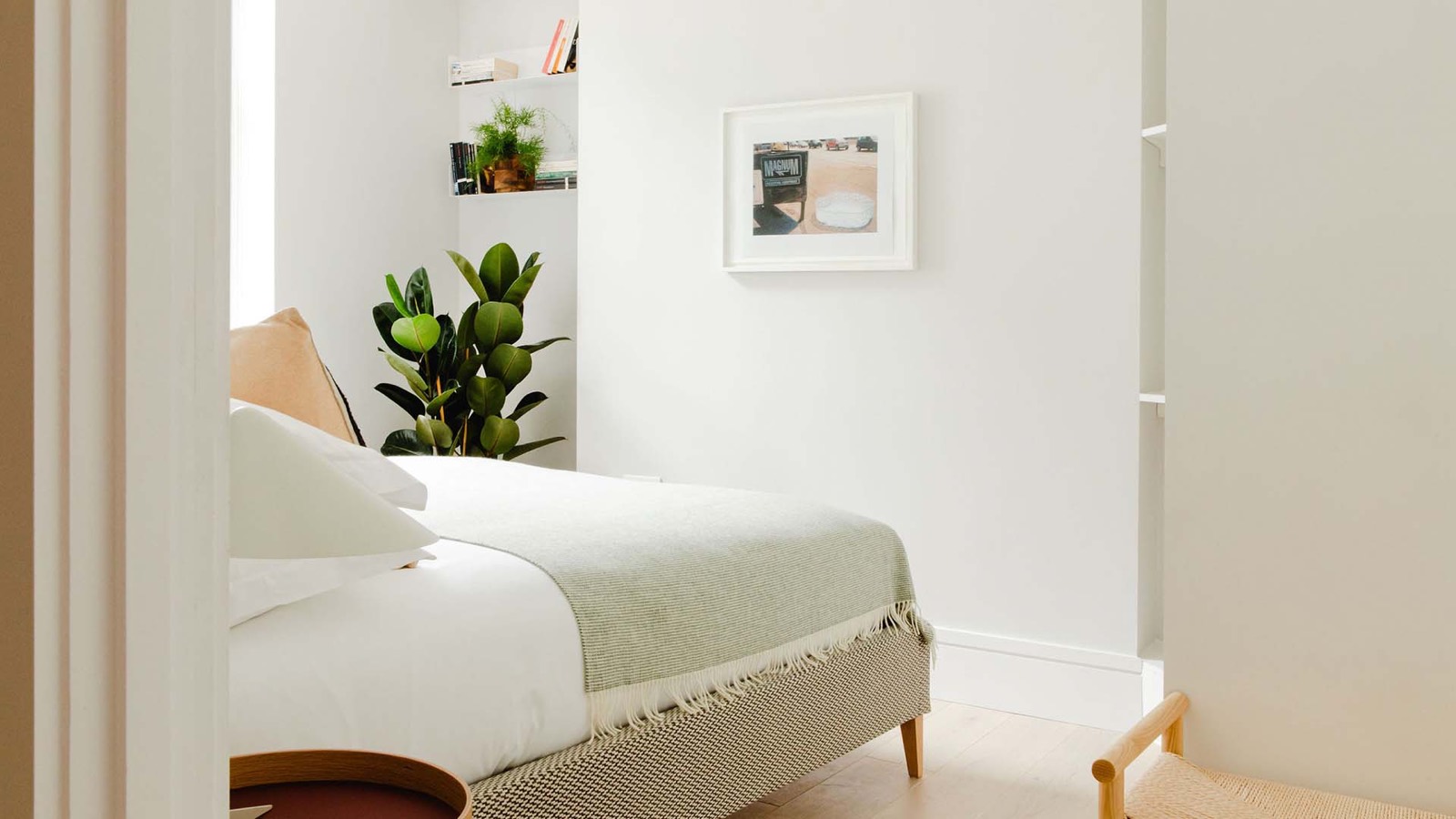 Second bedroom from the doorway, framed photograph