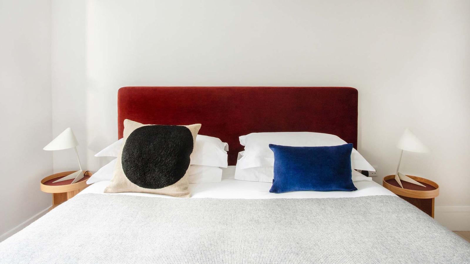 Paired bedside tables in the second bedroom