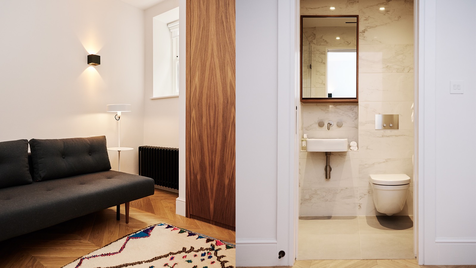 Second bedroom with sofa bed and ensuite shower